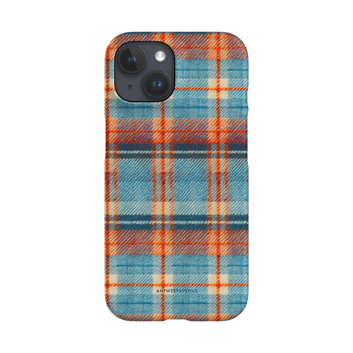 Teal Tartan - Case - iPhone 15 Snap mockup