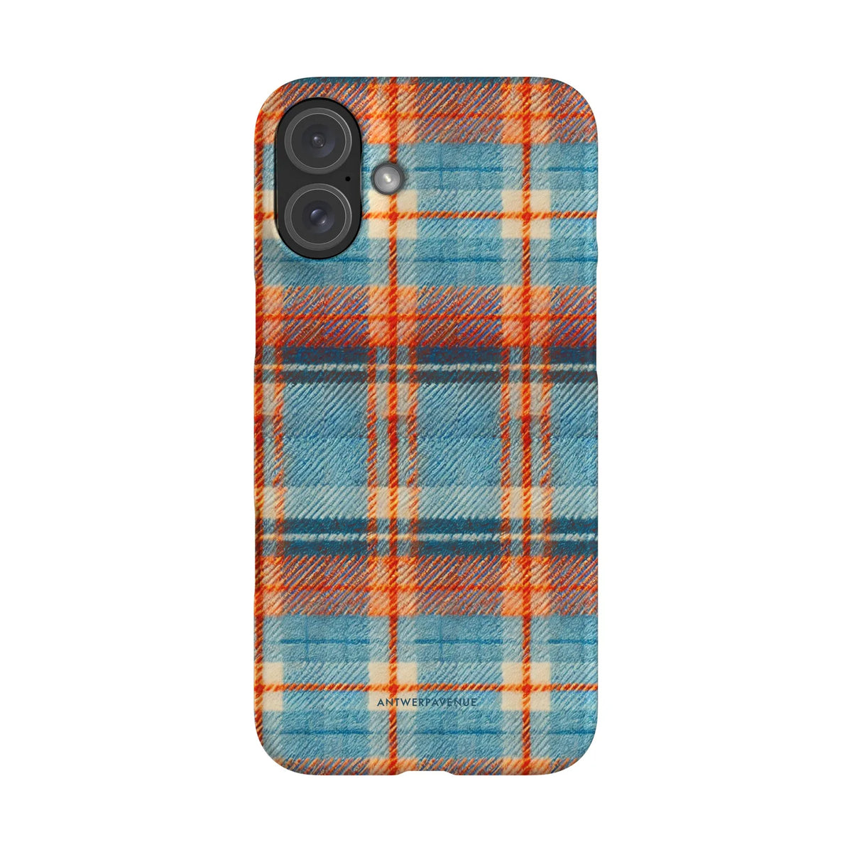 Teal Tartan - Case - iPhone 16 Plus Snap mockup