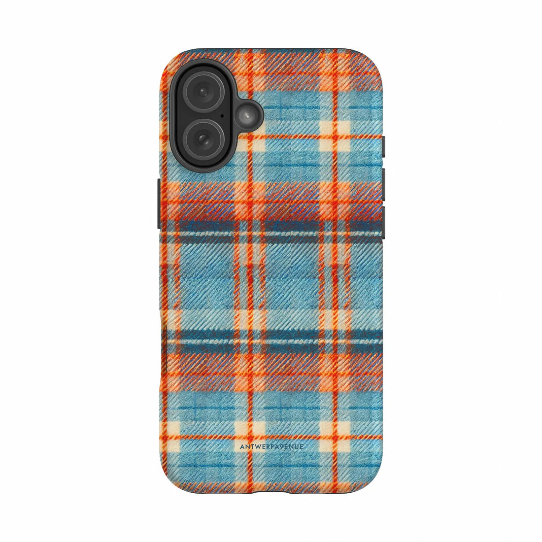 Teal Tartan - Case - iPhone 16 Plus mockup