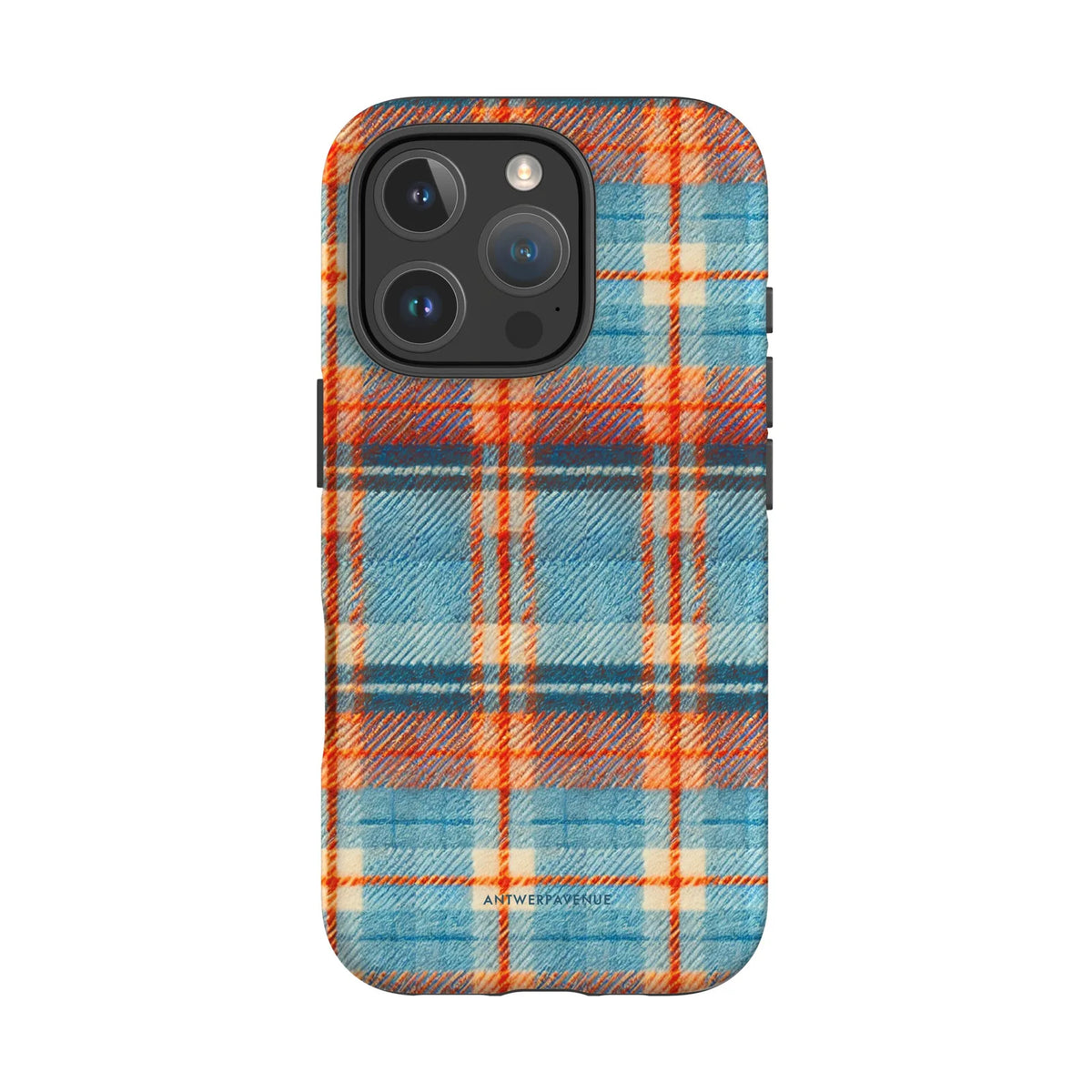 Teal Tartan - Case - iPhone 16 Pro mockup