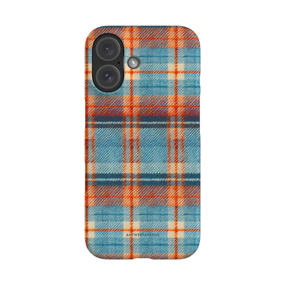 Teal Tartan - Case - iPhone 16 Snap mockup