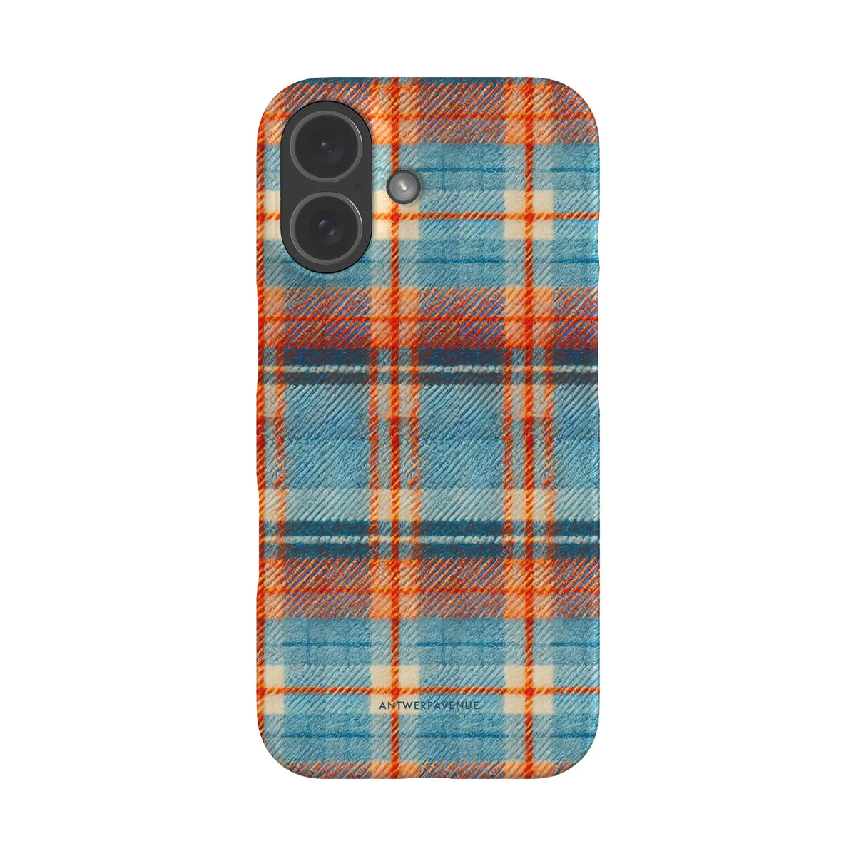 Teal Tartan - Case - iPhone 17 Snap mockup