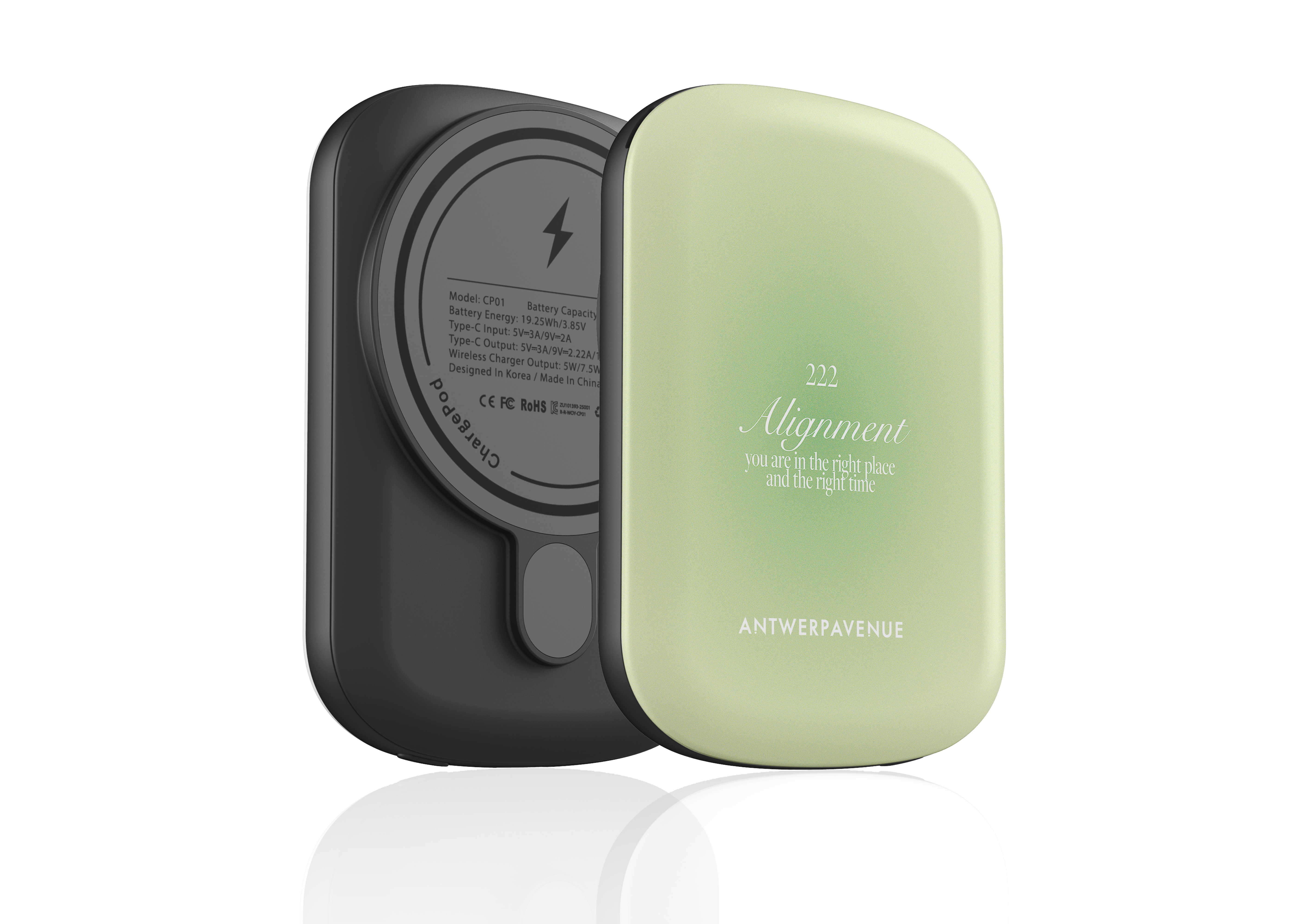 222 Alignment - Green Magnetic Power Bank