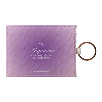 222 Alignment - Purple Card Holder