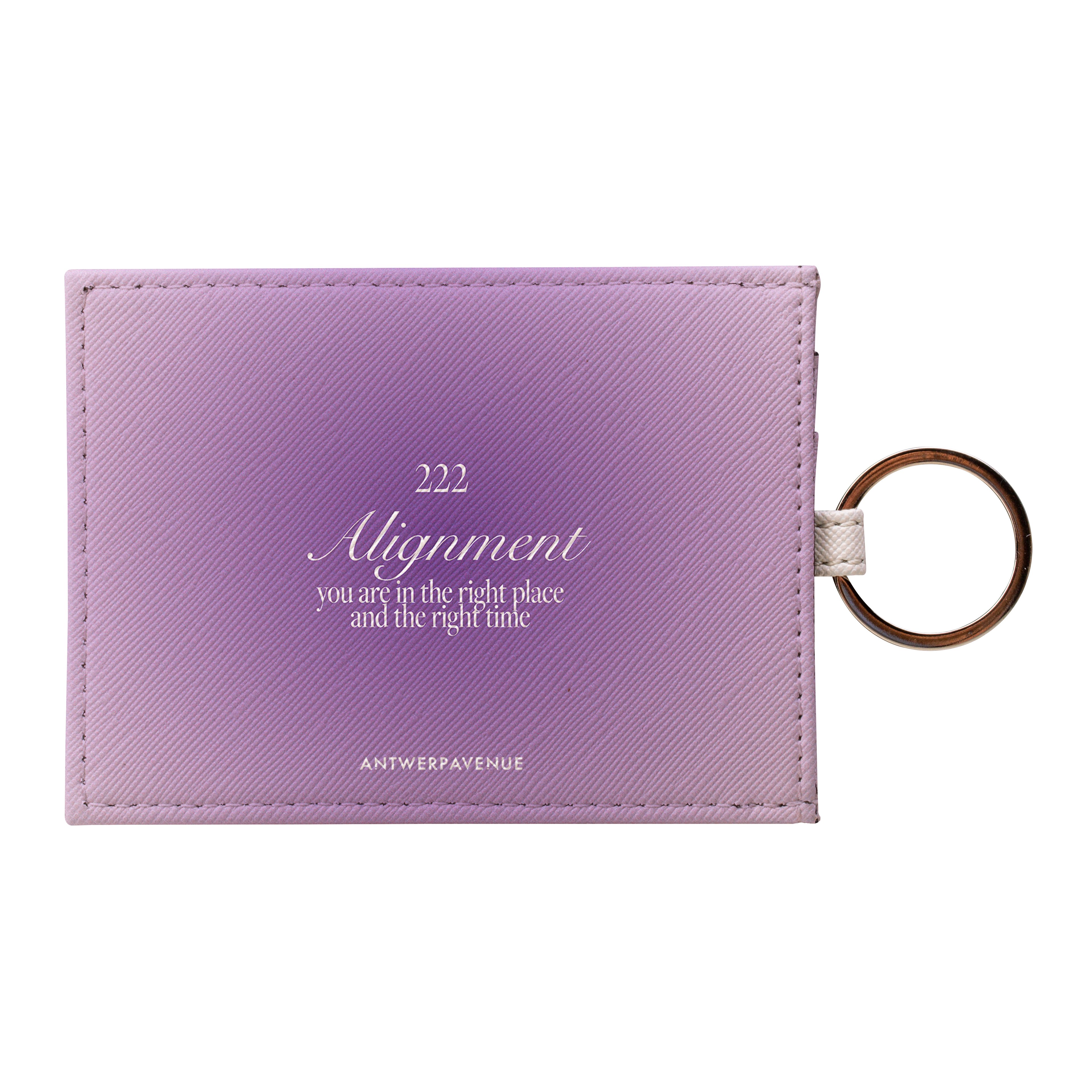 222 Alignment - Purple Card Holder