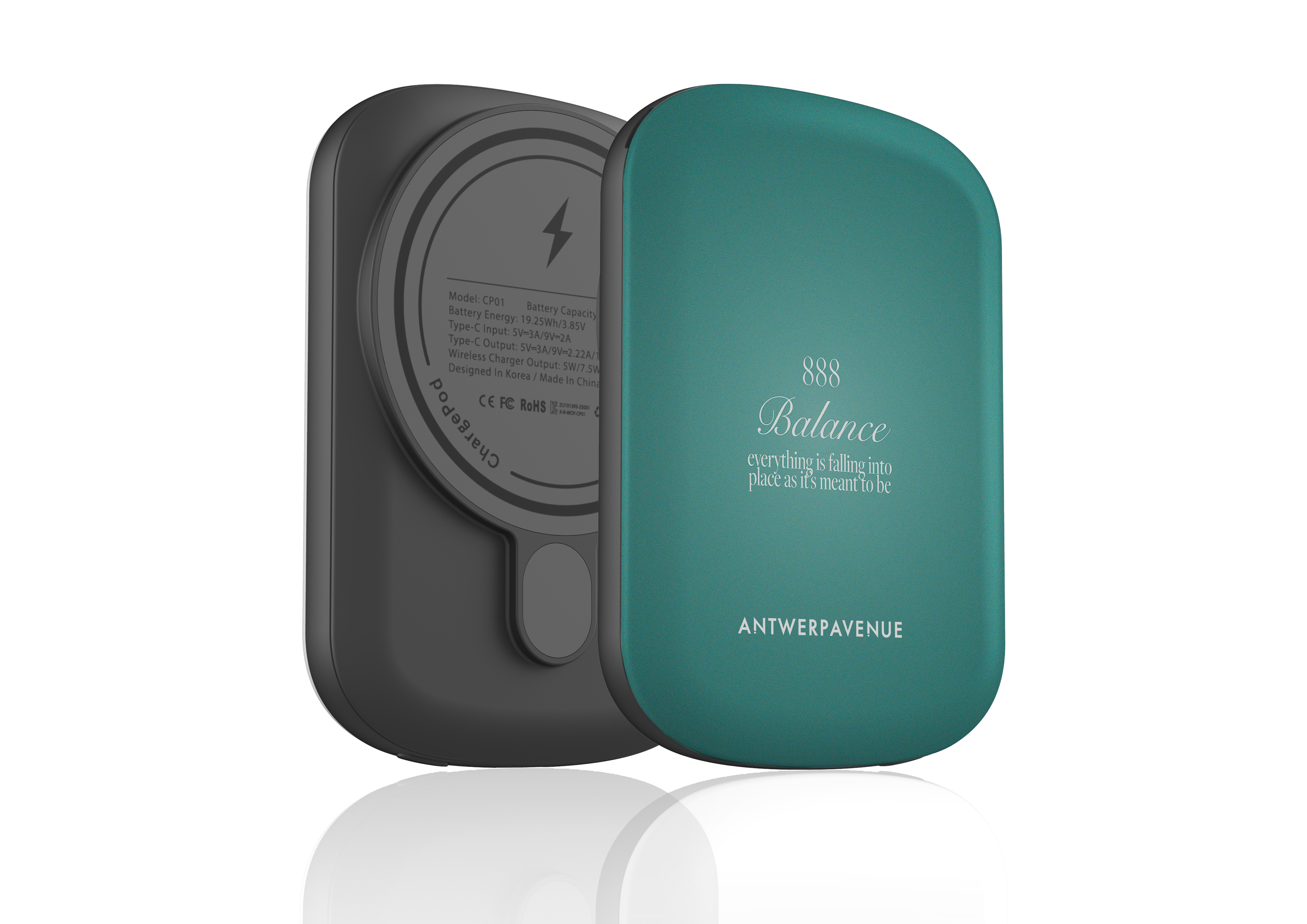 888 Balance - Green Magnetic Power Bank