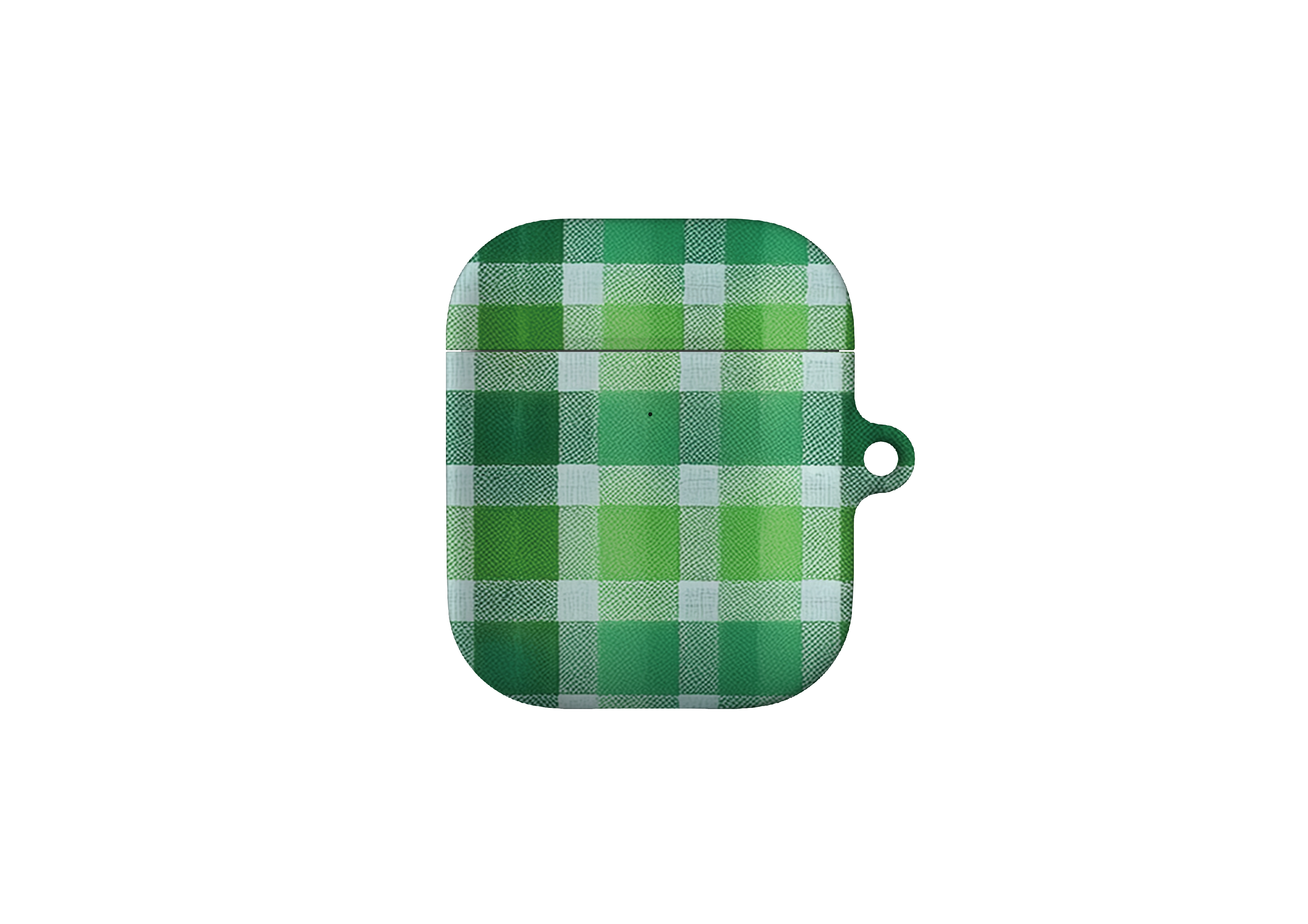 Green Plaid AirPods Case