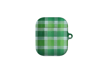 Green Plaid AirPods Case