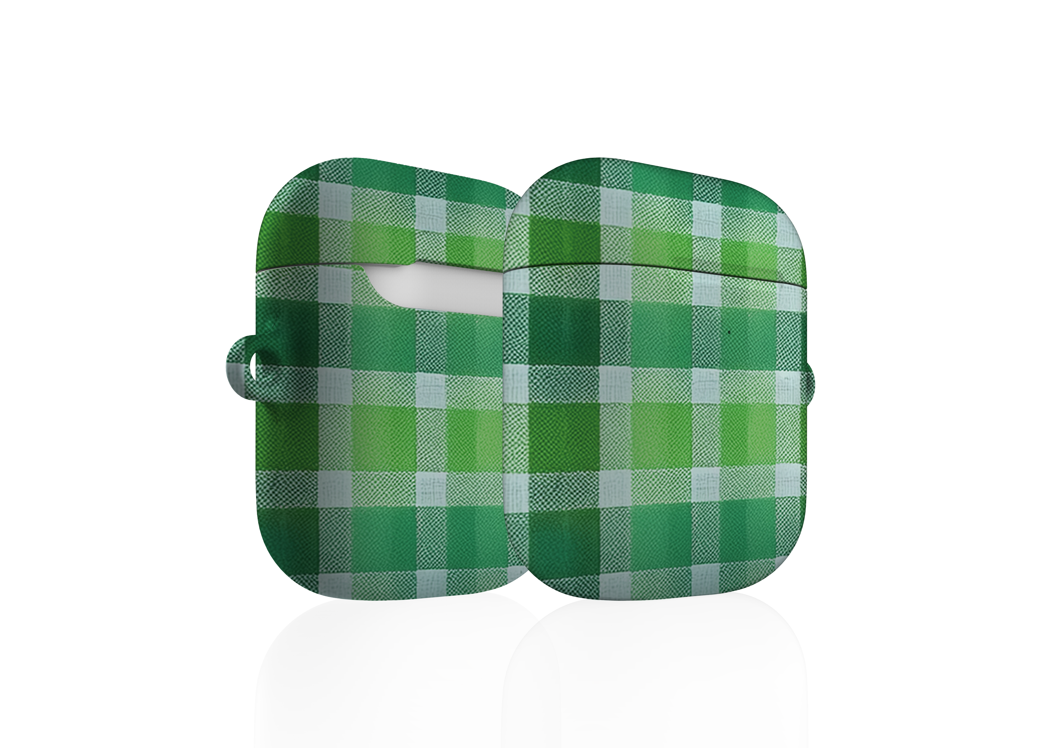 Green Plaid AirPods Case