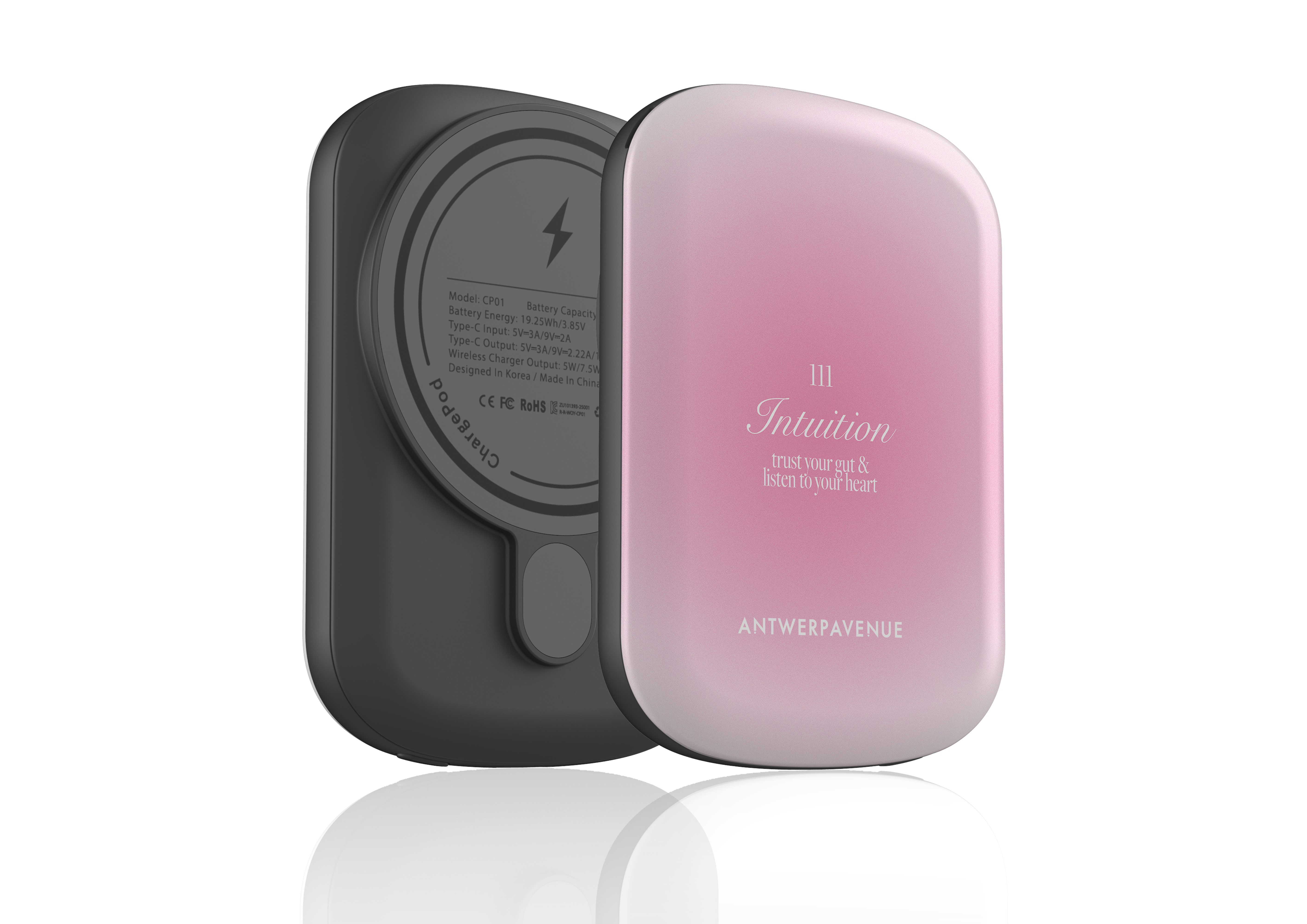 111 Intuition - Pink Magnetic Power Bank