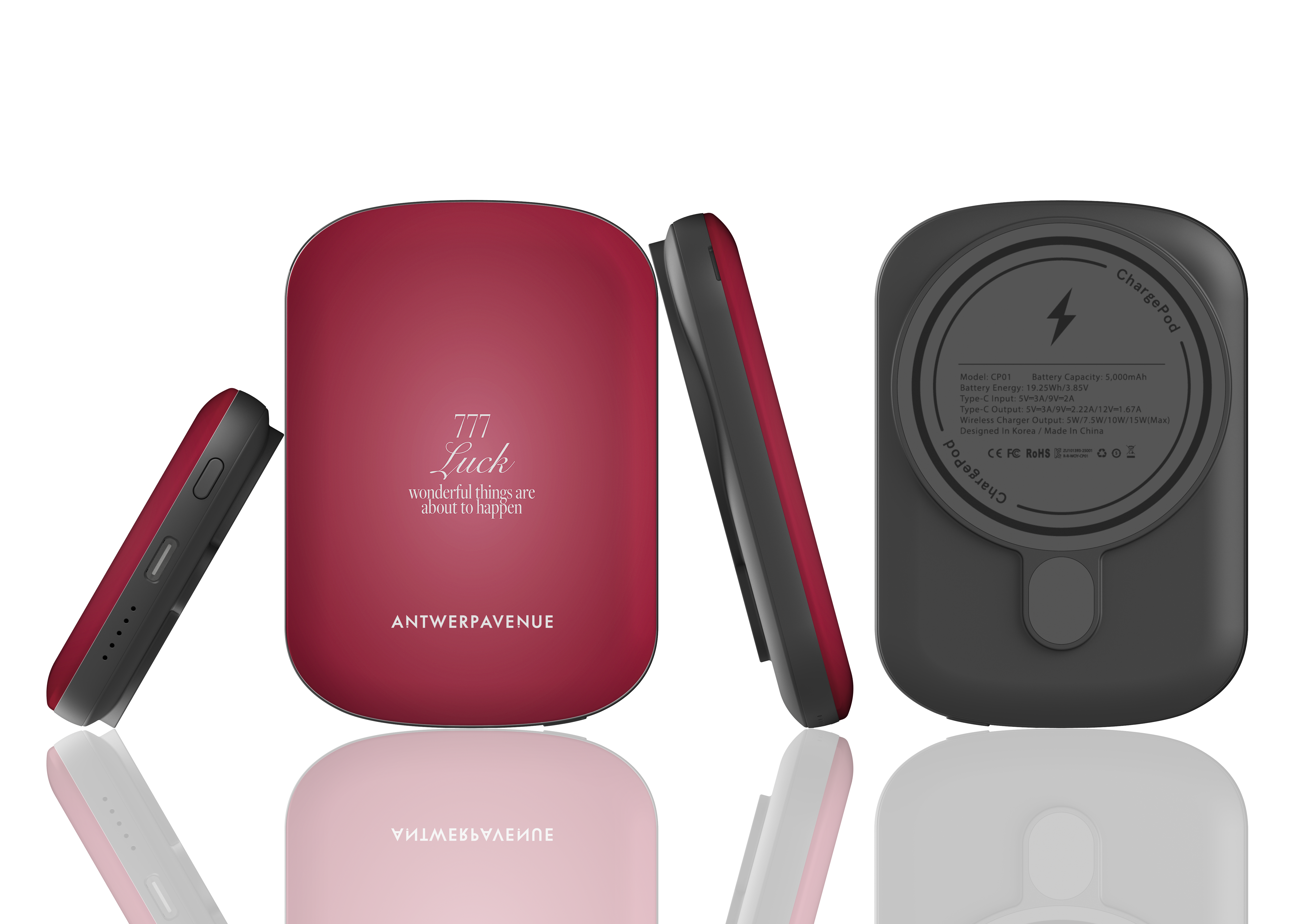 777 Luck - Red Magnetic Power Bank