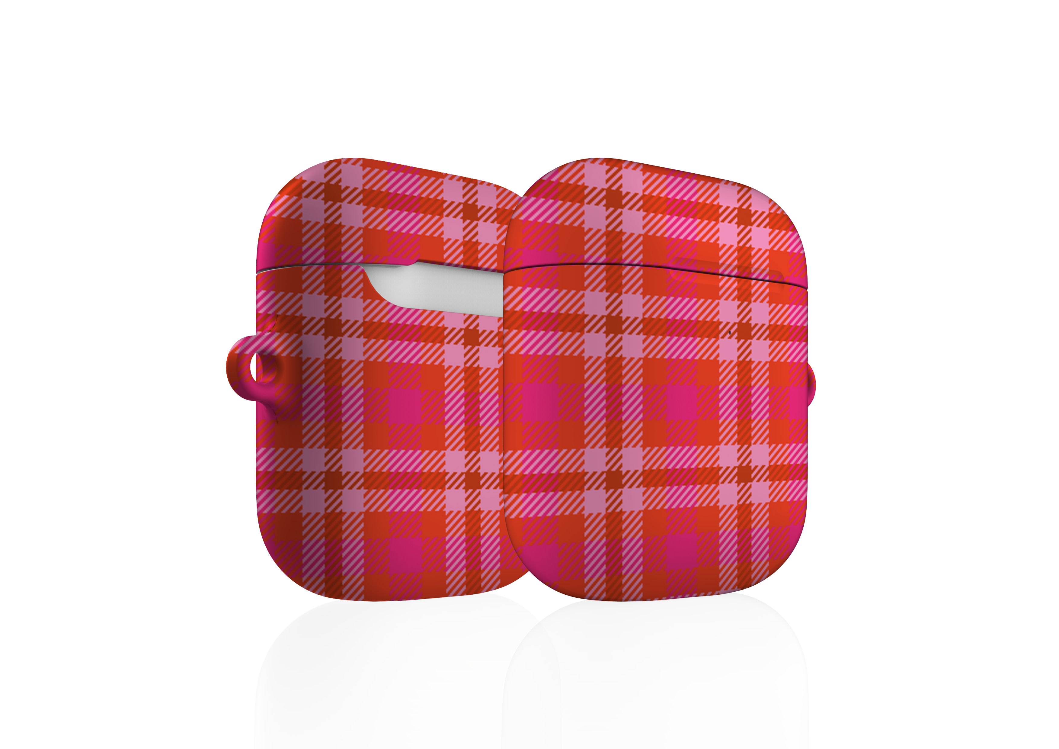 Playful Plaid AirPods Case
