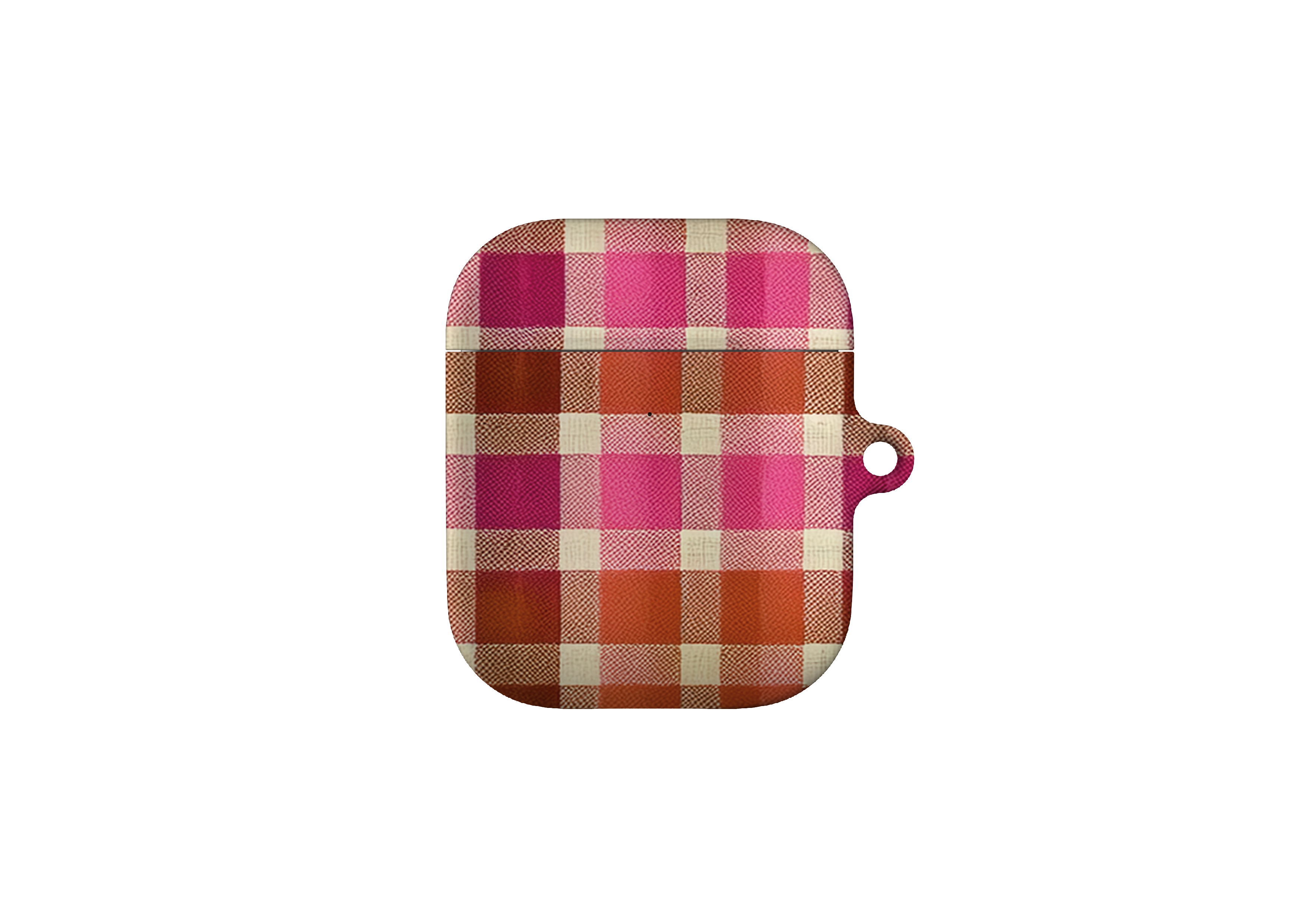 Pumpkin Plaid AirPods Case