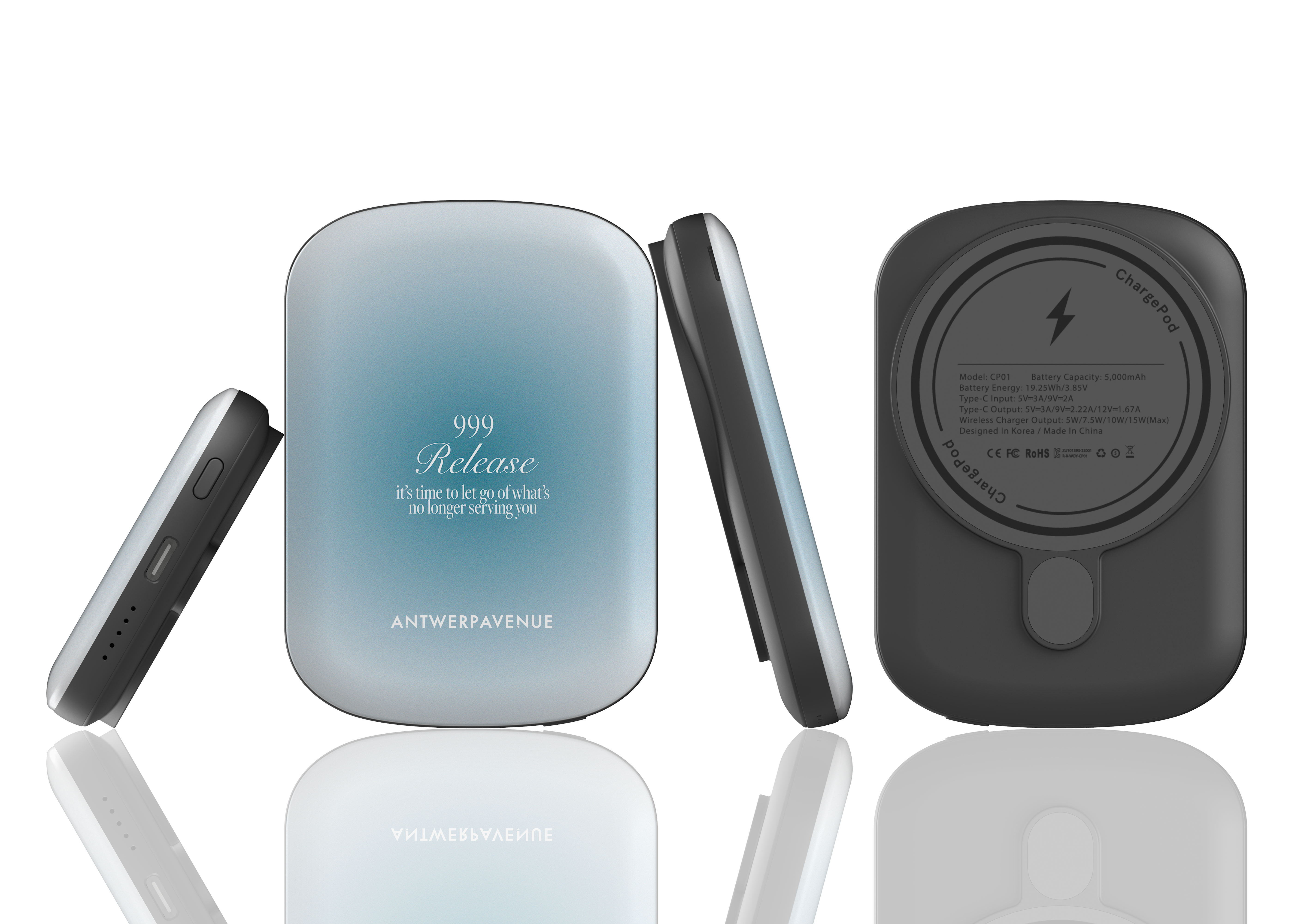 999 Release - Blue Magnetic Power Bank