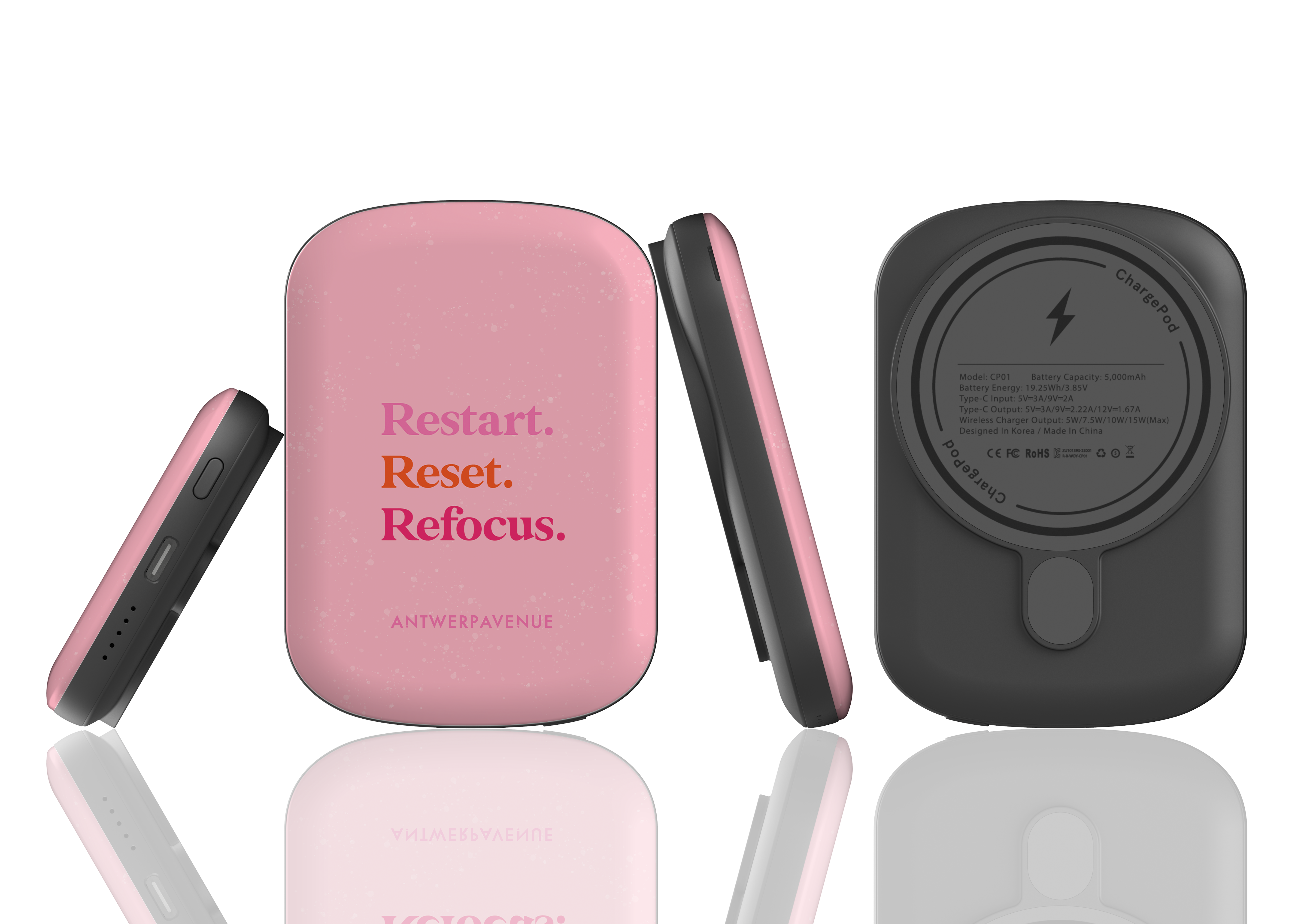Restart, Reset, Refocus - Magnetic Power Bank