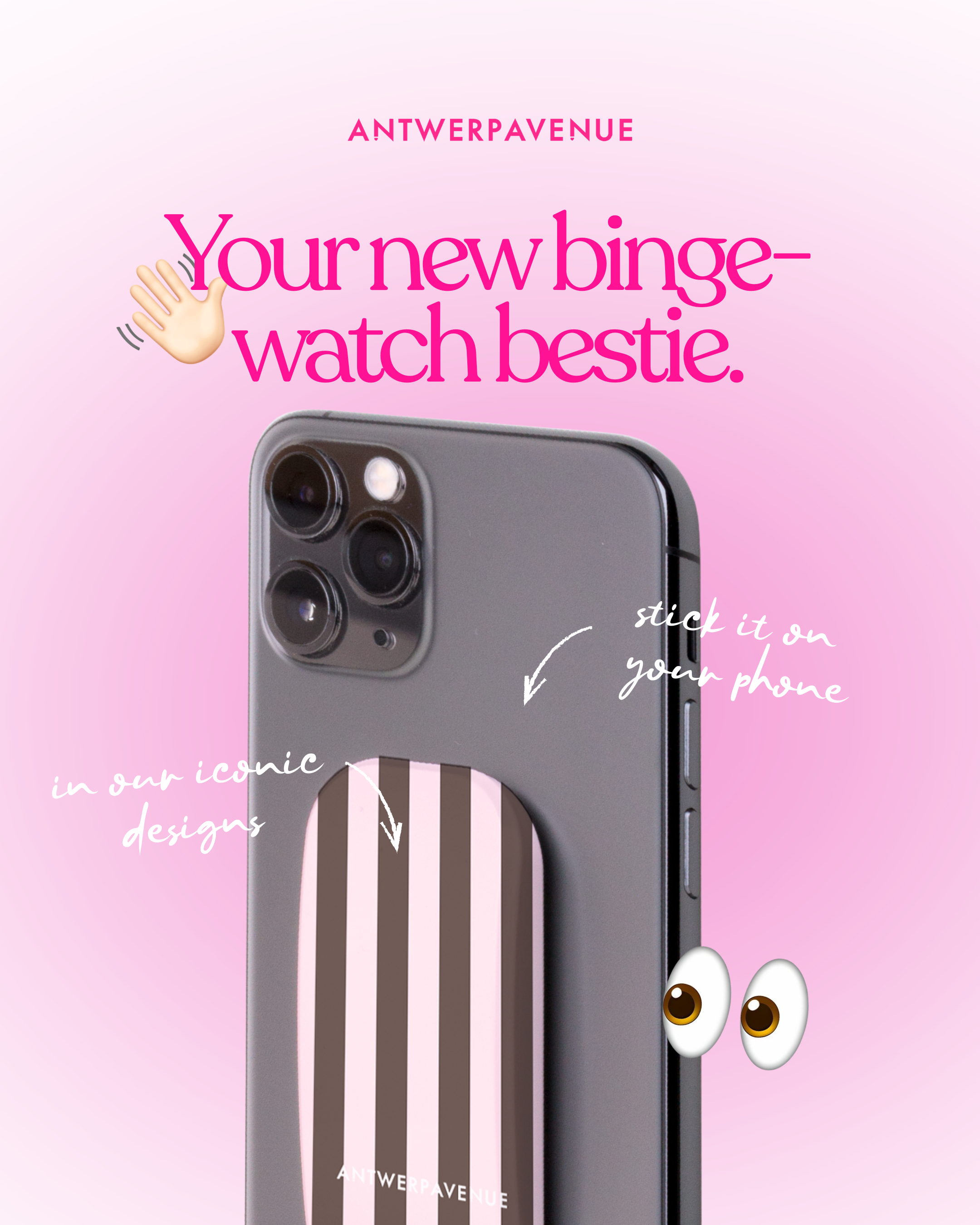 Blush Lines - Stick-on Phone Holder