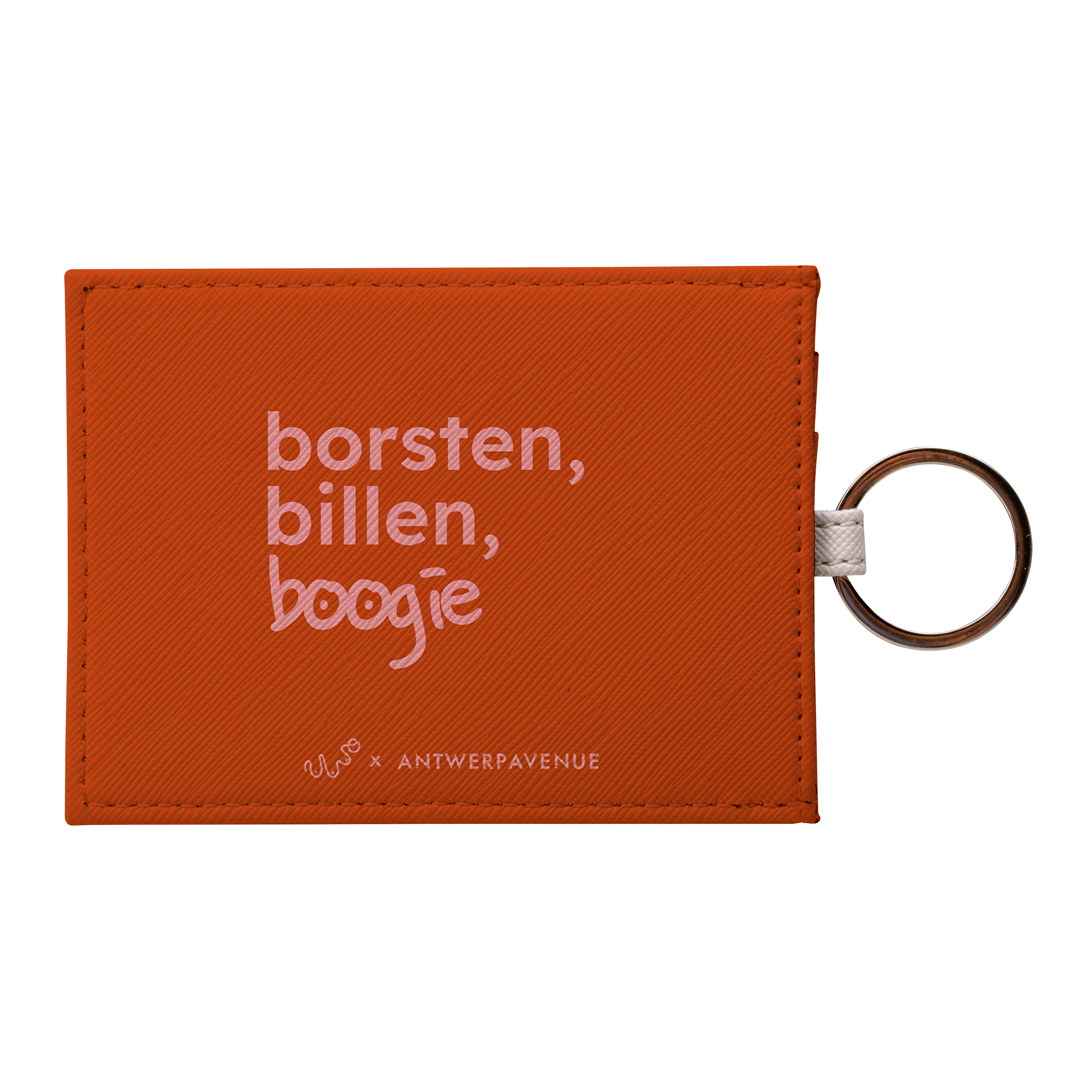 Borsten, Billen, Boogie (Orange) - Card Holder