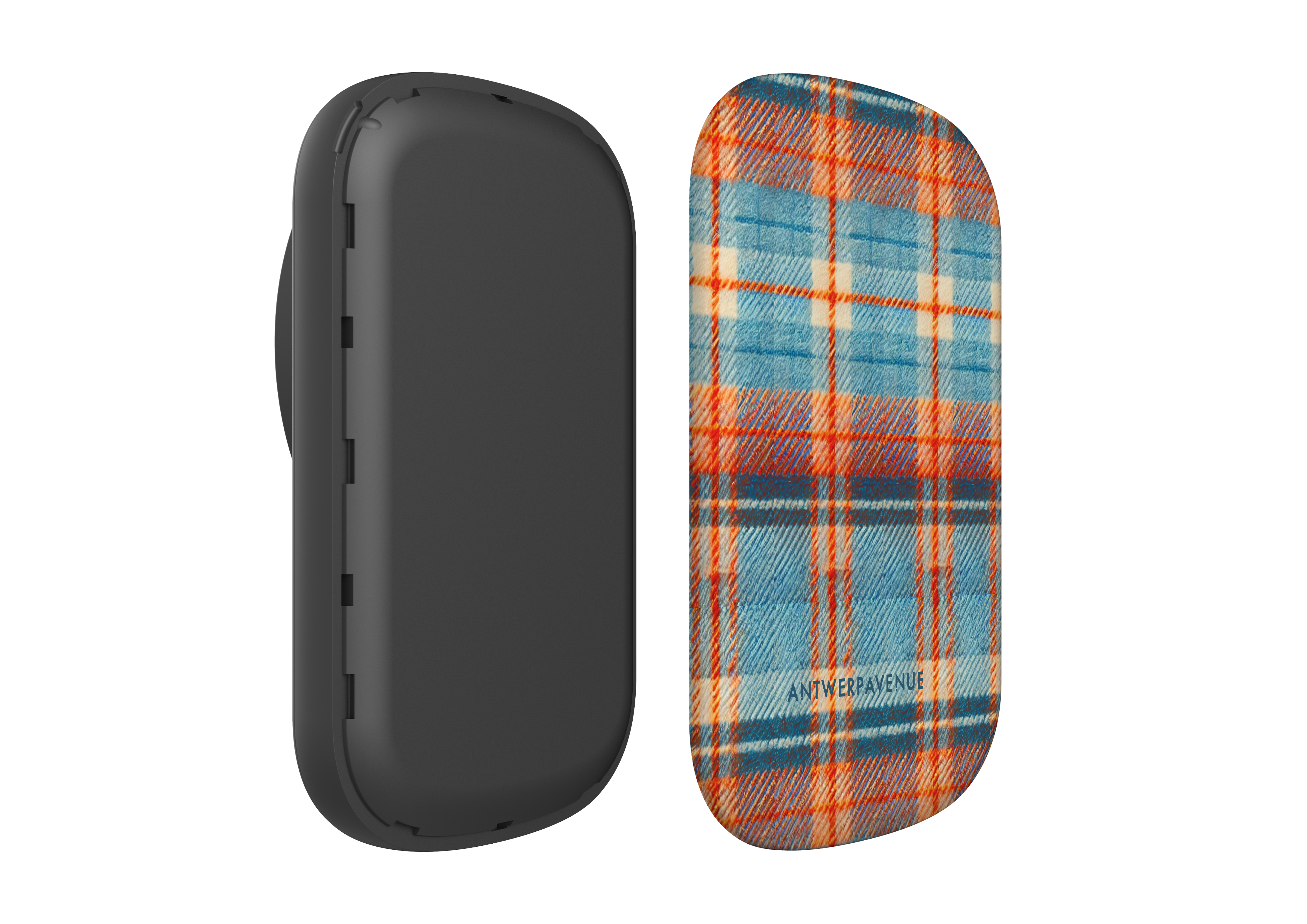 Teal Tartan - Magnetic Power Bank