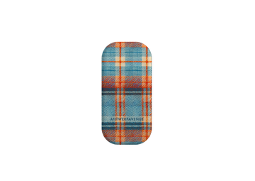 Teal Tartan - Stick-on Phone Holder