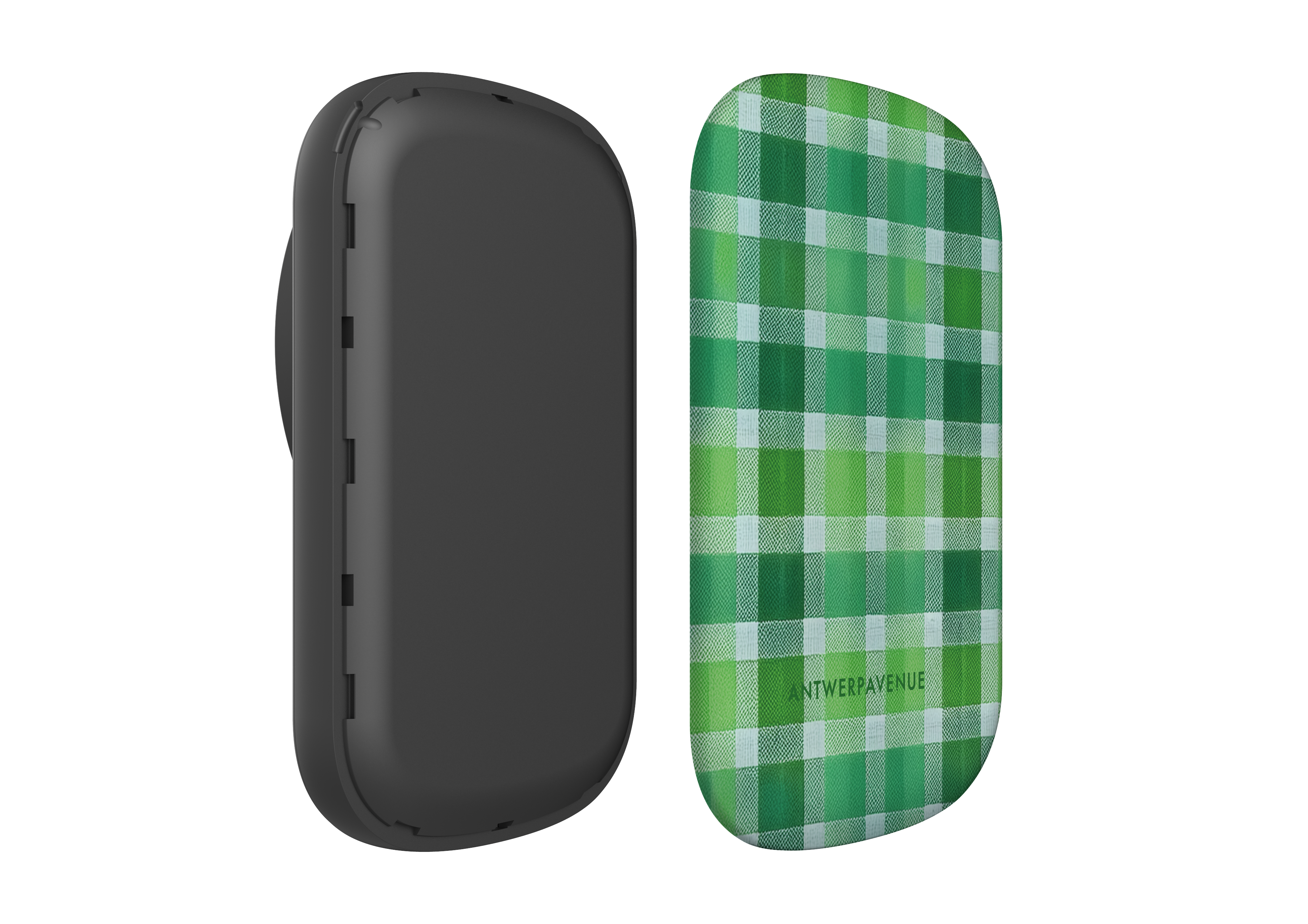 Green Plaid - Magnetic Power Bank