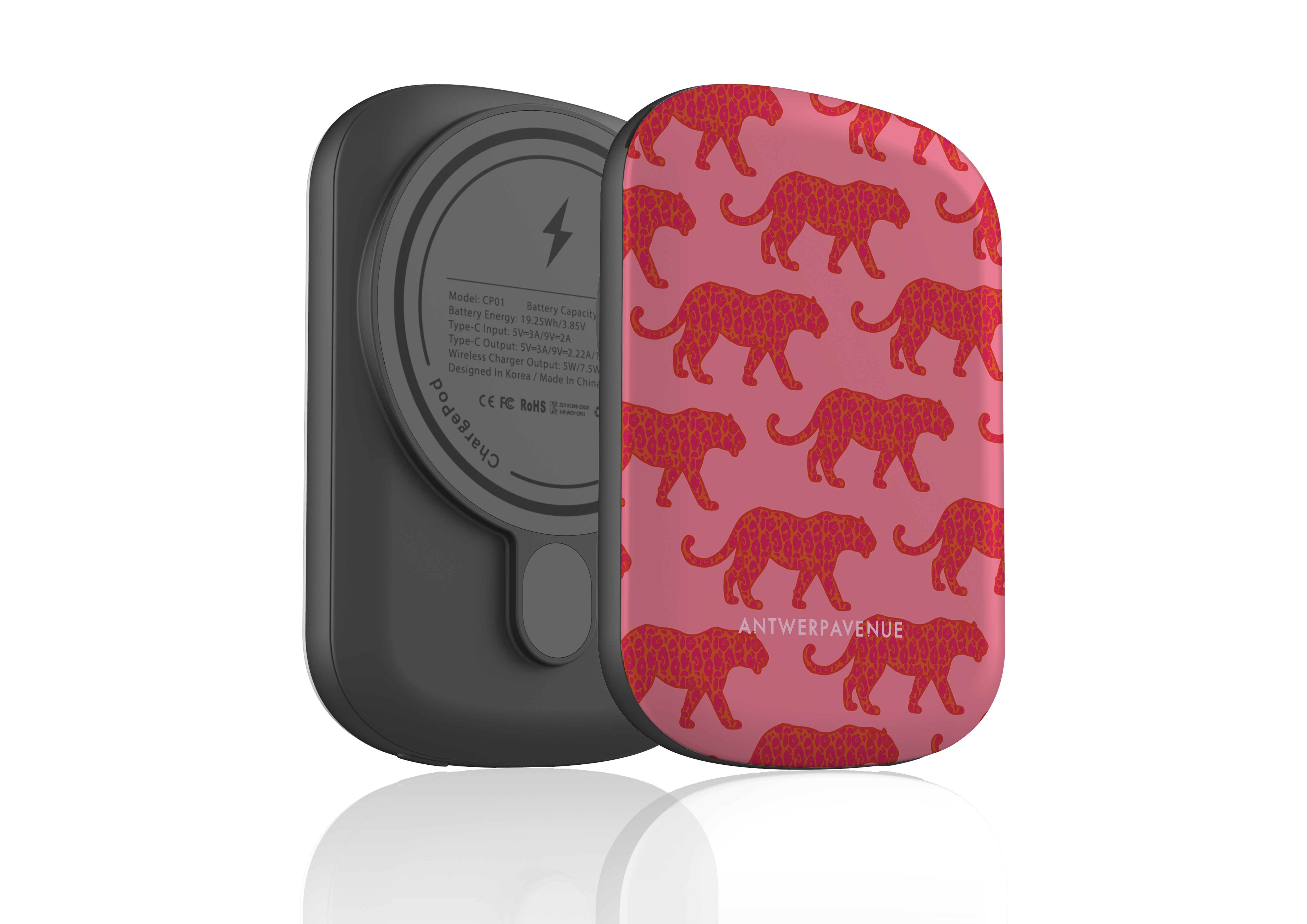 Rosy Leopard - Magnetic Power Bank