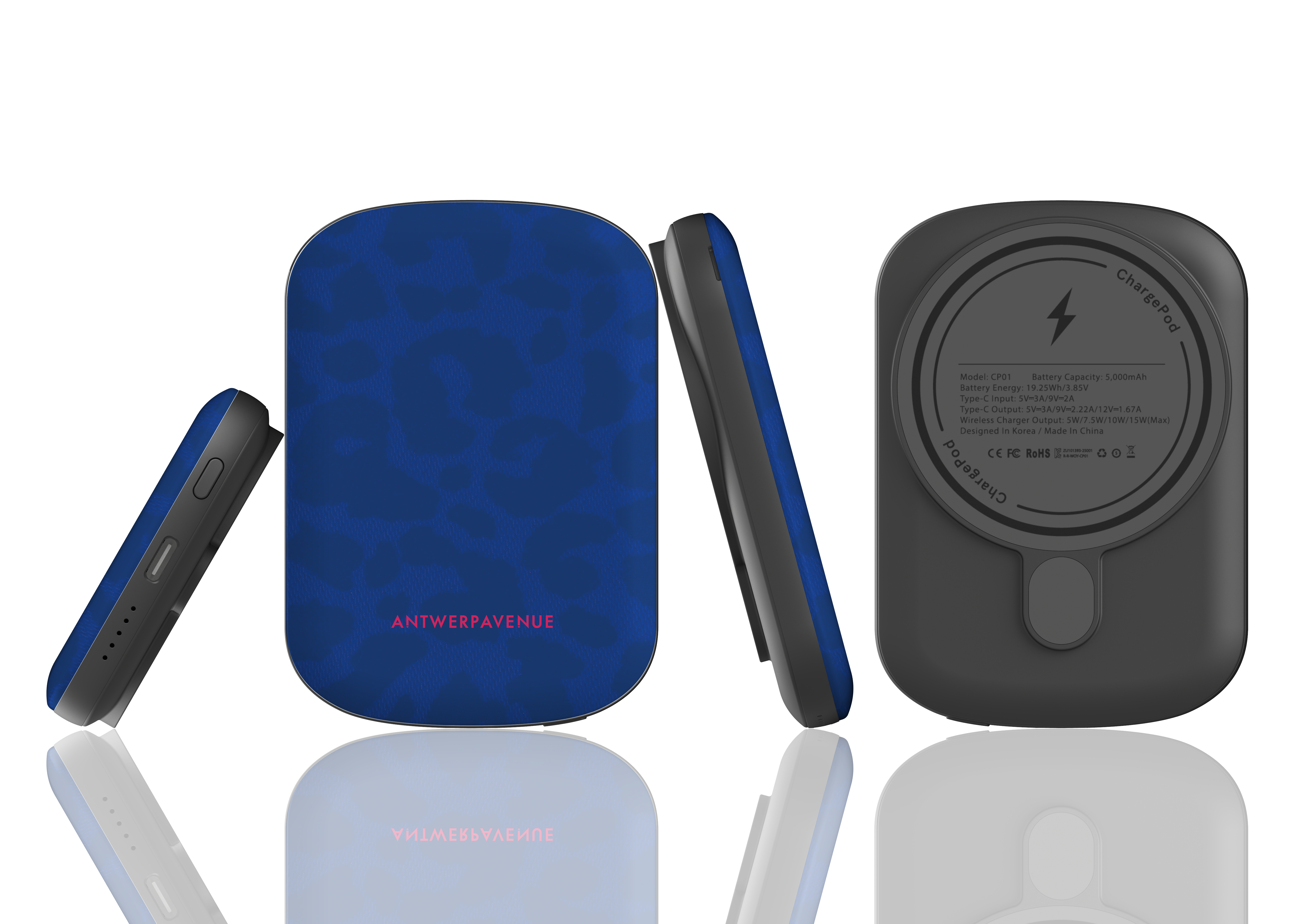 Blue Leopard - Magnetic Power Bank