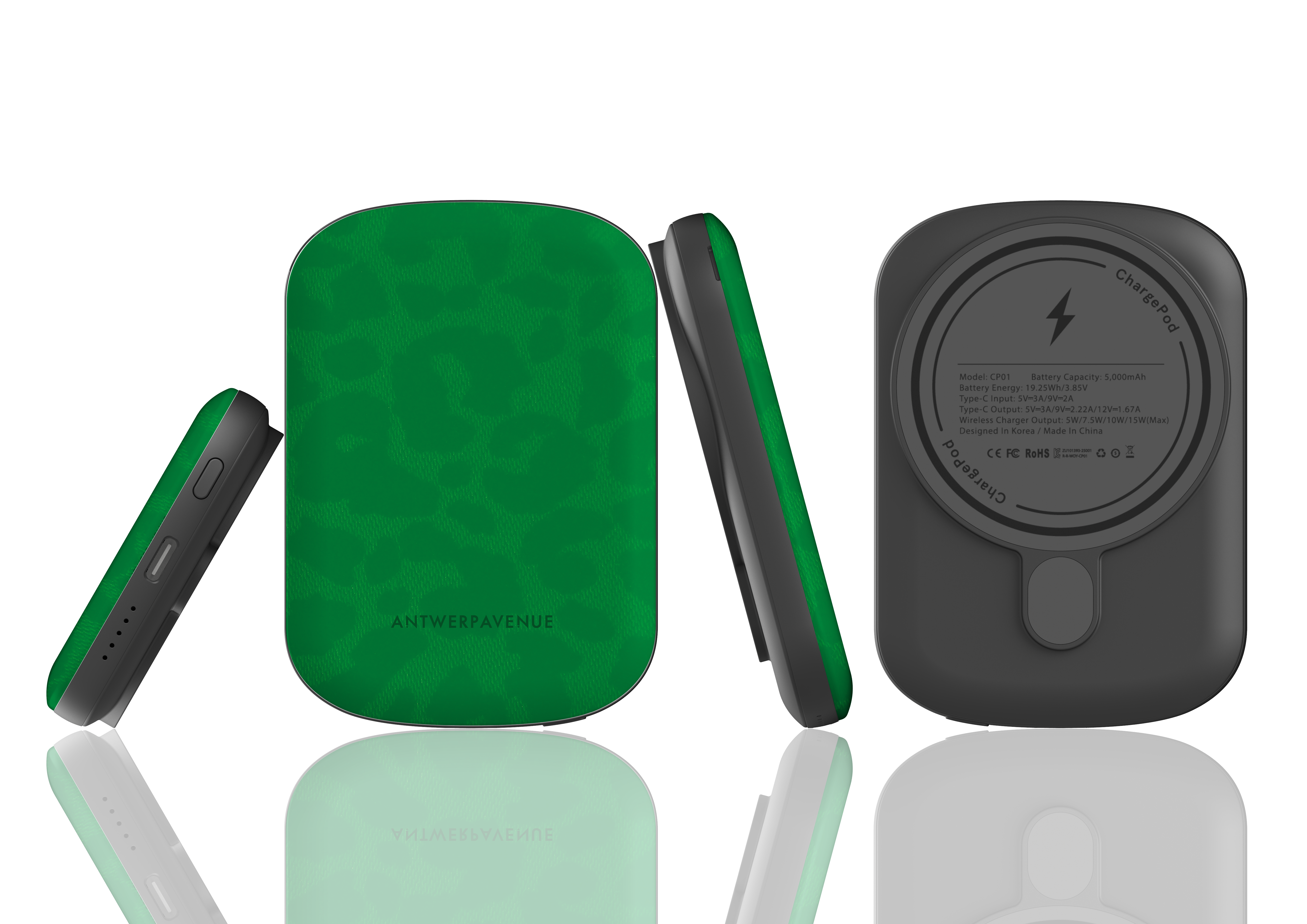 Green Leopard - Magnetic Power Bank