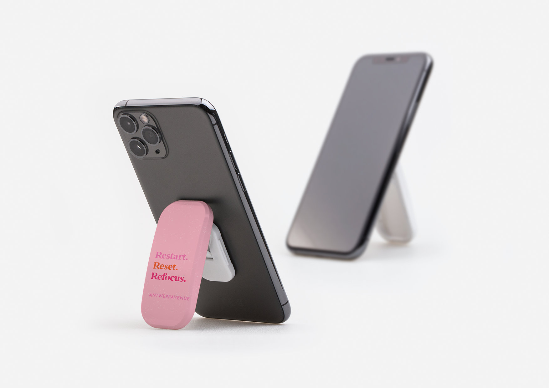 Restart, Reset, Refocus - Stick-on Phone Holder