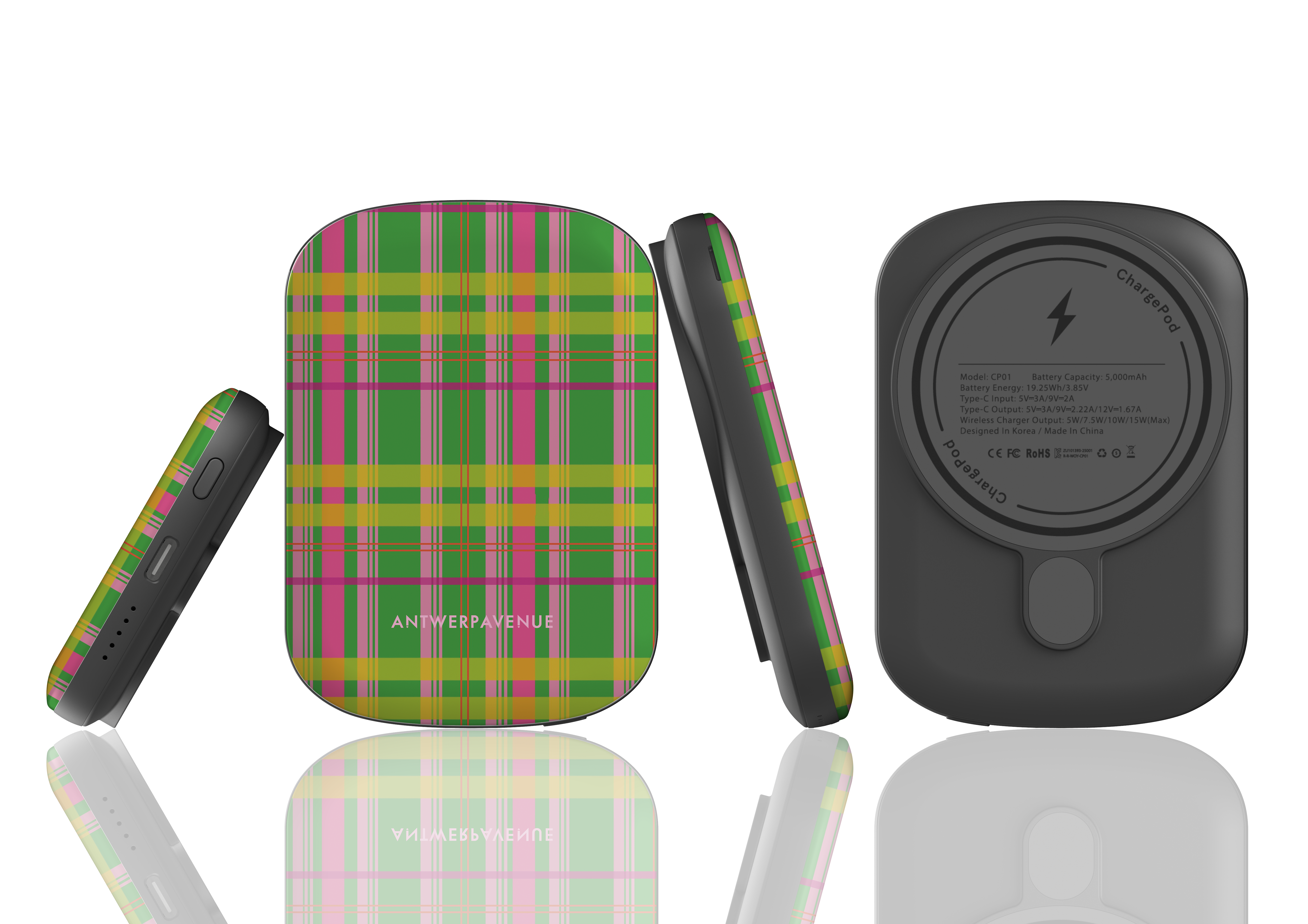 Tartan Twist - Magnetic Power Bank