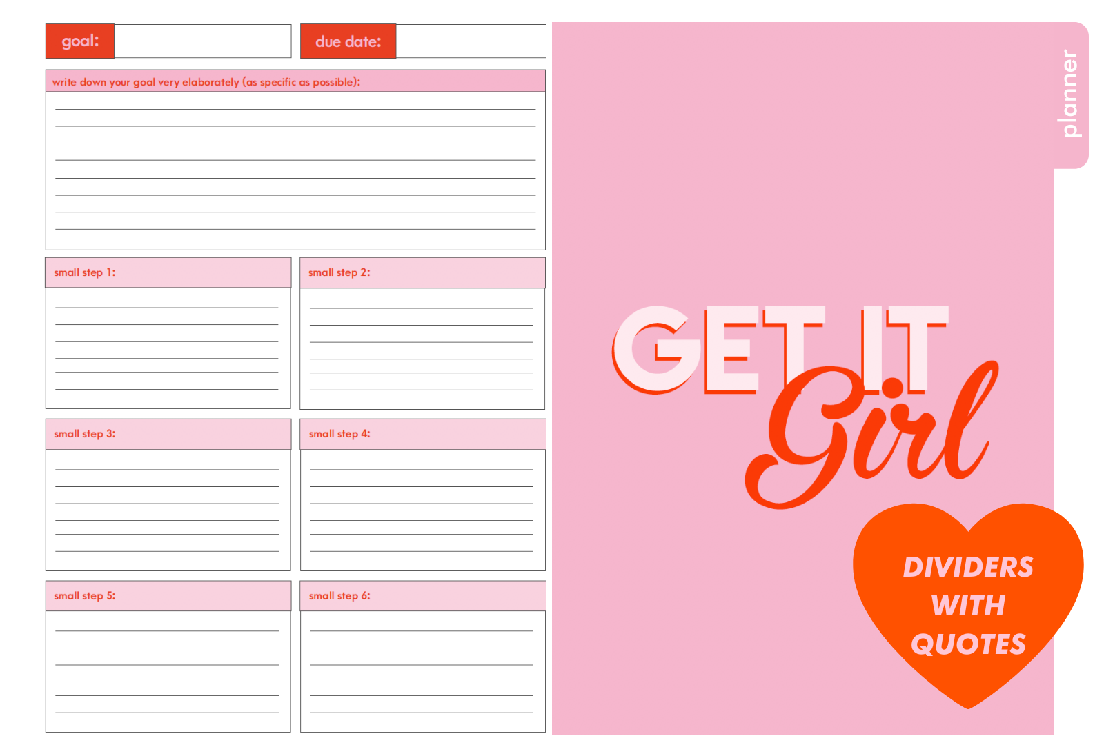 Power Planner Purpose Kit (pink)